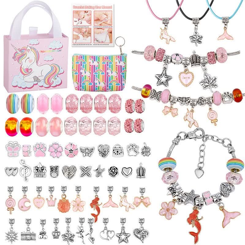 Håndverkssett for jenter som elsker å skape. Perfekt for å designe personlige armbånd og smykker.