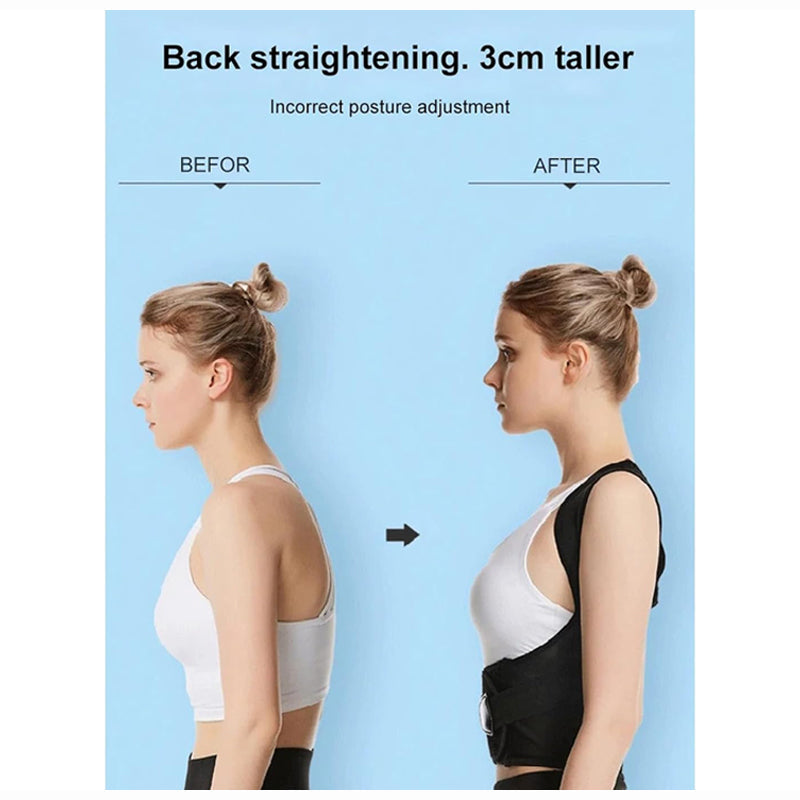 Daglig holdningsstøtte for kvinner og barn, justerbar og ergonomisk for vedvarende komfort og korreksjon.
