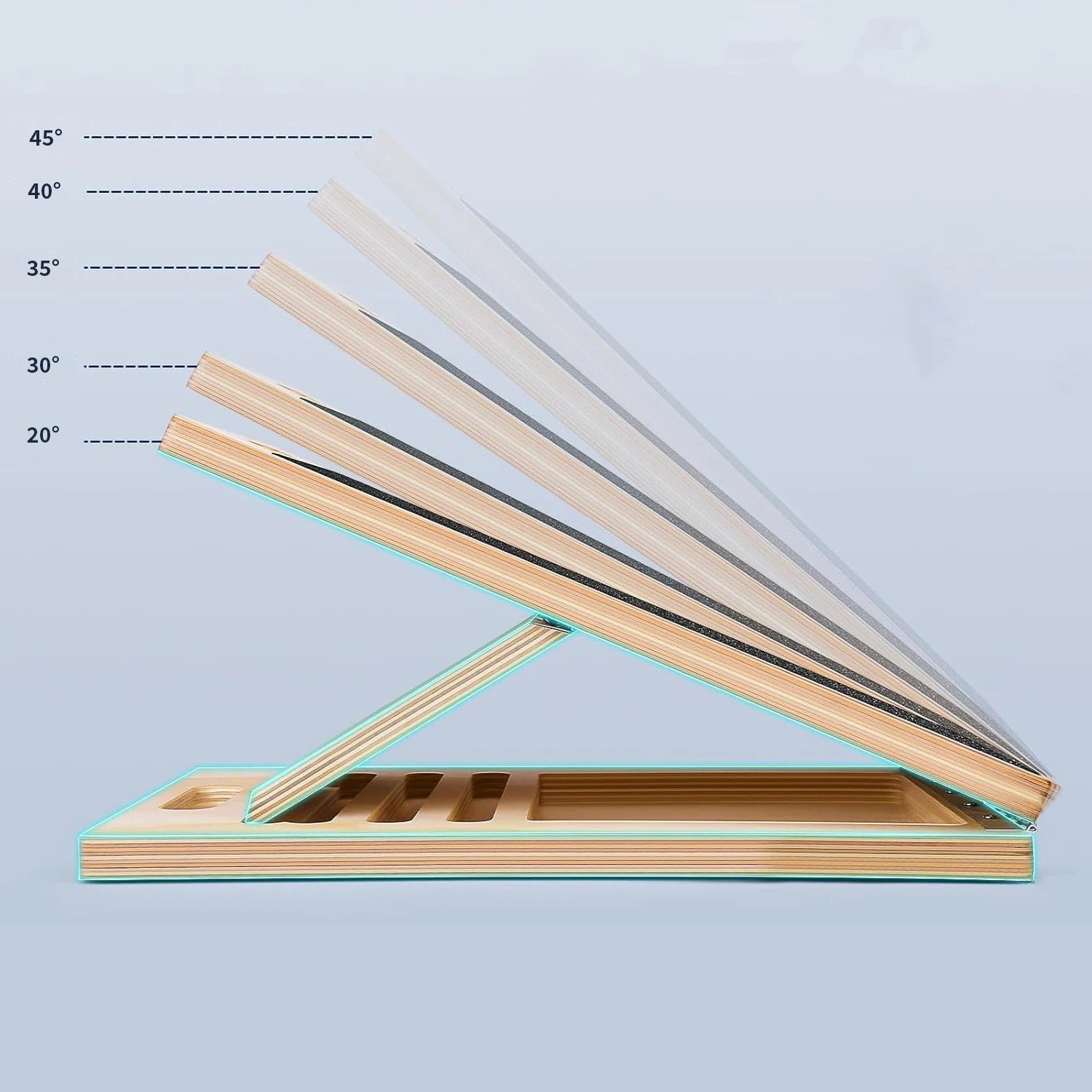 Ergonomisk stretch board for fleksibilitetstrening, skadeforebygging og rehabilitering av ankler og legger.