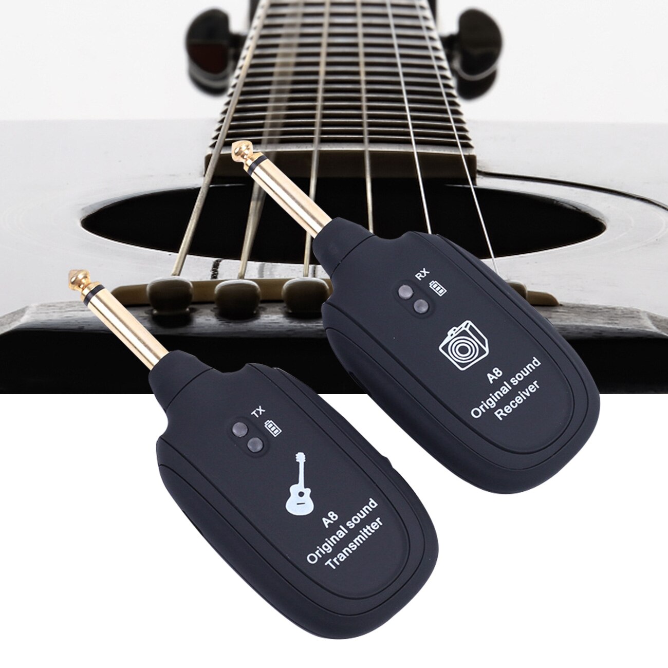 Kabelløst gitar system UHF-sender og mottaker for musikere på scenen