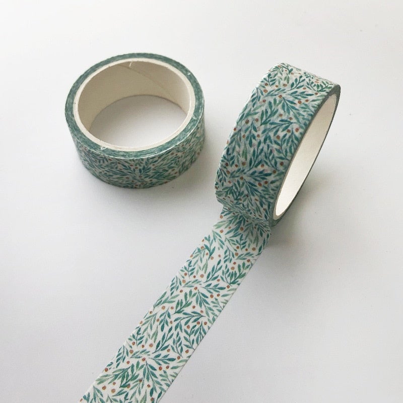 Papirhåndverk washi-tape, 5 ruller, ideelt for kreative utfoldelser og dekorasjon.