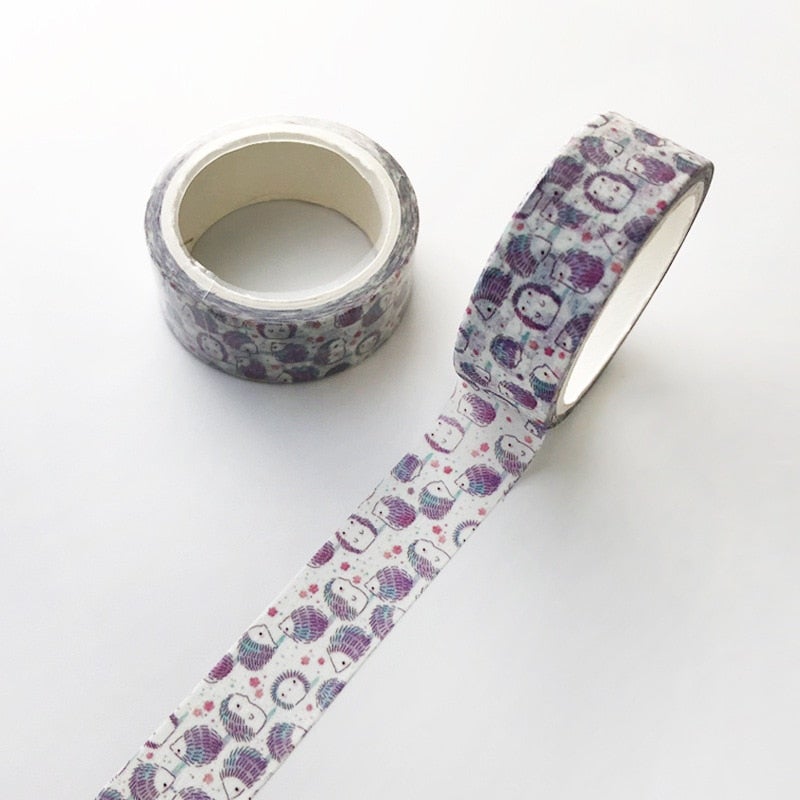 Kawaii klistremerke washi-tape for barn og voksne, 5 ruller til hobby og design.