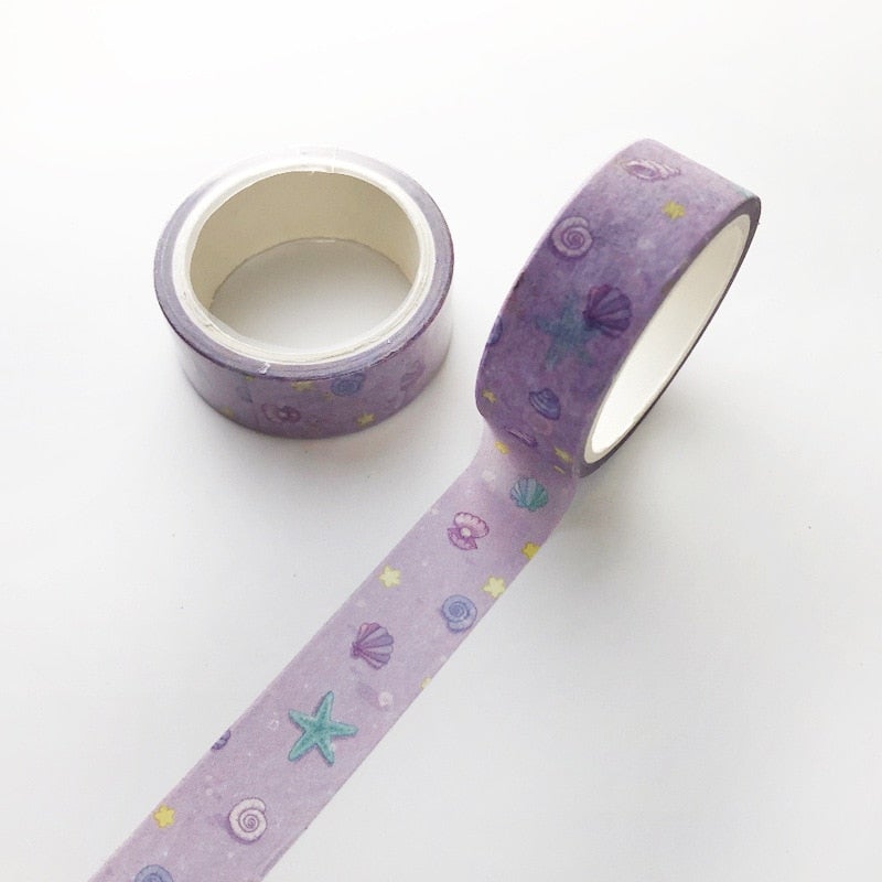 Dekorativ washi-tape for scrapbooking, gaveinnpakning og å pynte kontorrekvisita.