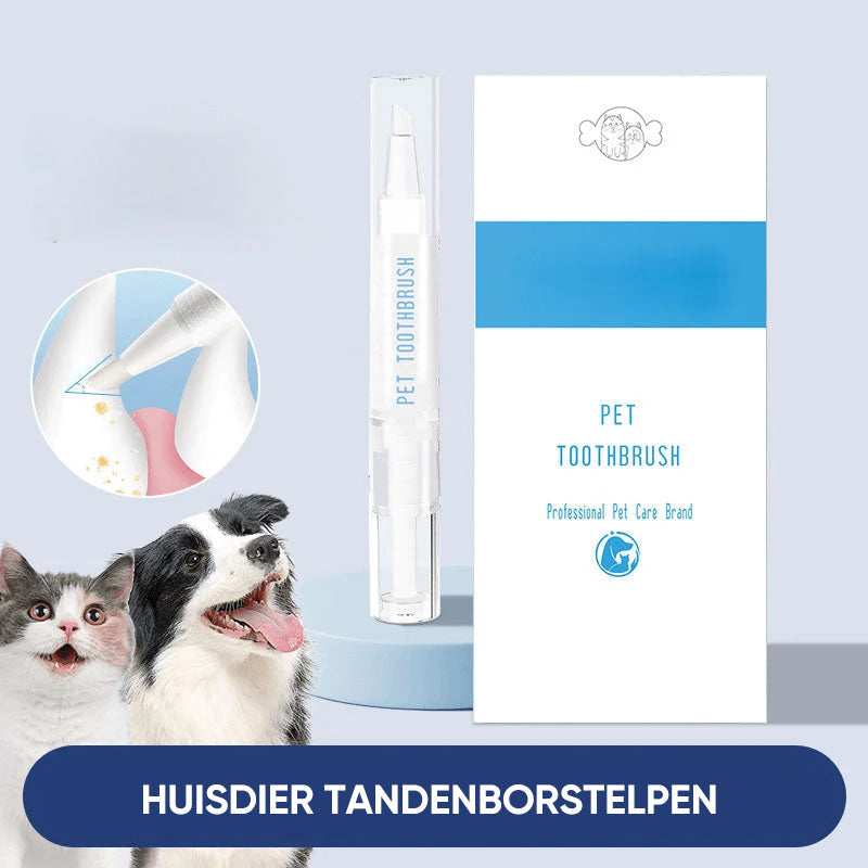Løsning for dårlig ånde hos kjæledyr. Tannbørstepenn fjerner effektivt plakk og bidrar til frisk pust.