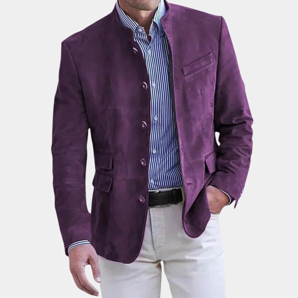 Herrenjacke, zeitloser Stil in Blau, ideal für einen anspruchsvollen Look