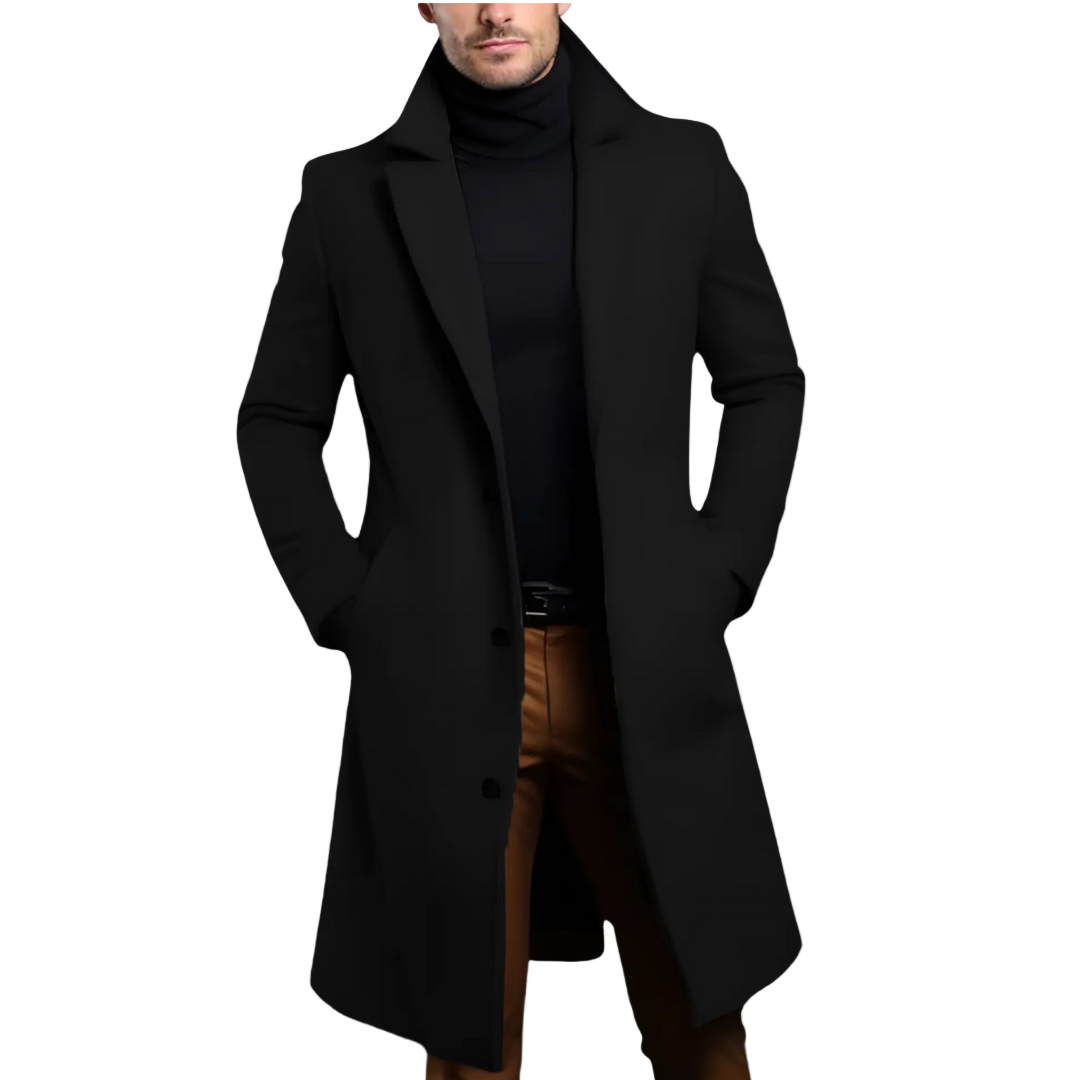Warmhaltender Herren-Wintermantel, eleganter Klassiker für modebewusste Männer