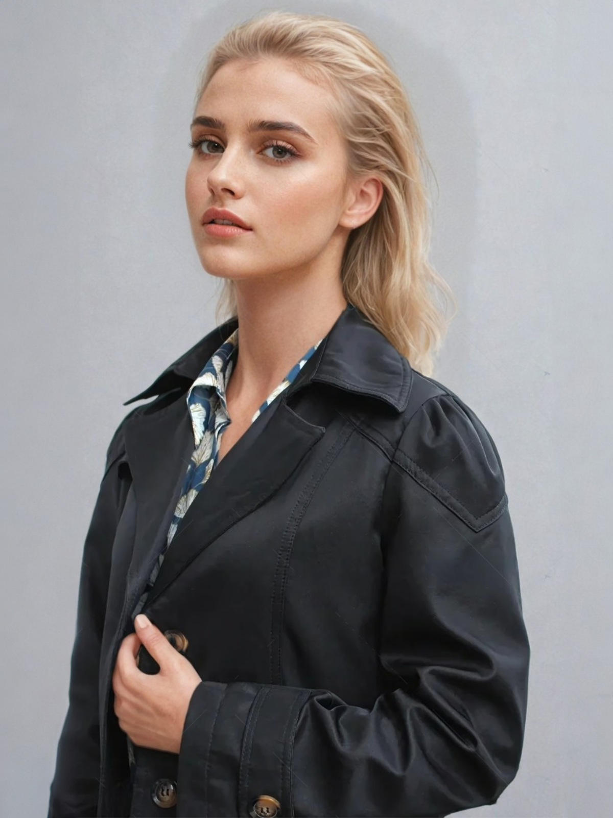Trendy rosa kvinners trenchcoat; allsidig ytterplagg. Perfekt som vårkåpe og høstkåpe, elegant design.