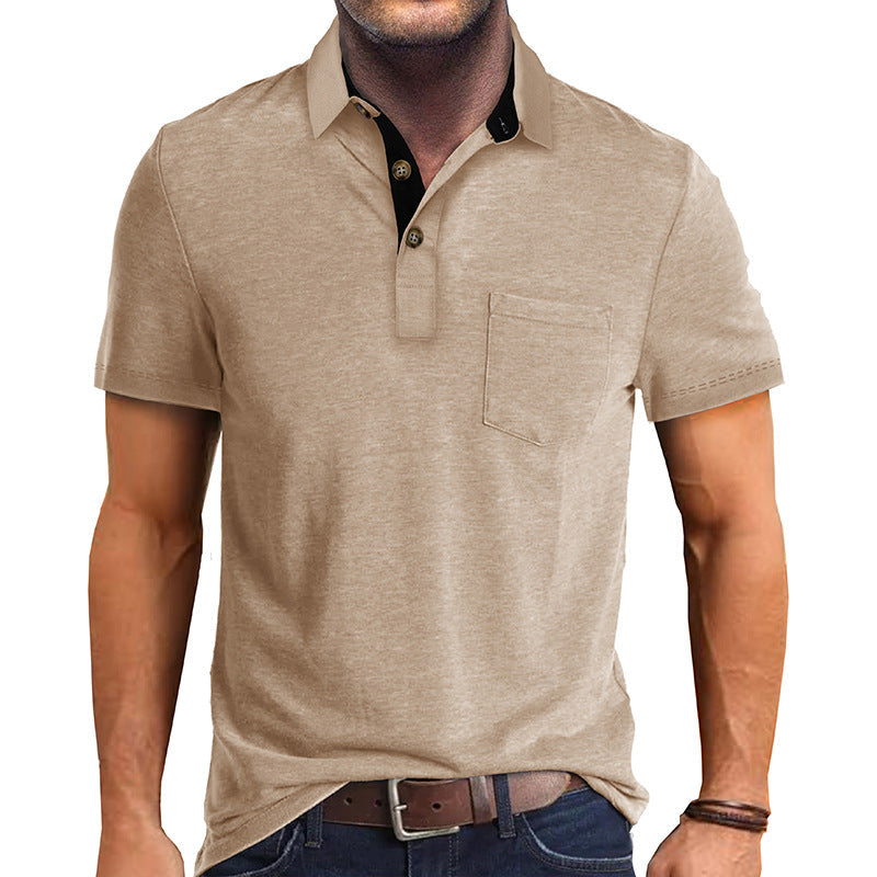 Allsidig herrepoloshirt, en klassiker for menns klær. Elegant for jobb, avslappet for fritid.
