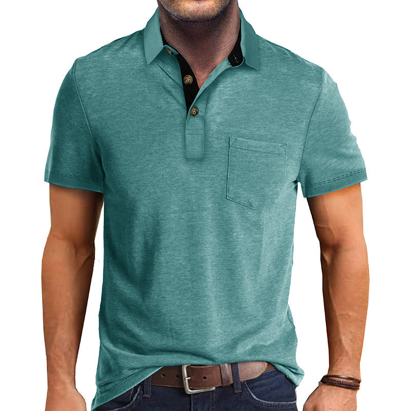 Tidløs herrepoloshirt for menn. Stilfull og lettstelt, ideell for hverdagsbruk og vårmote.