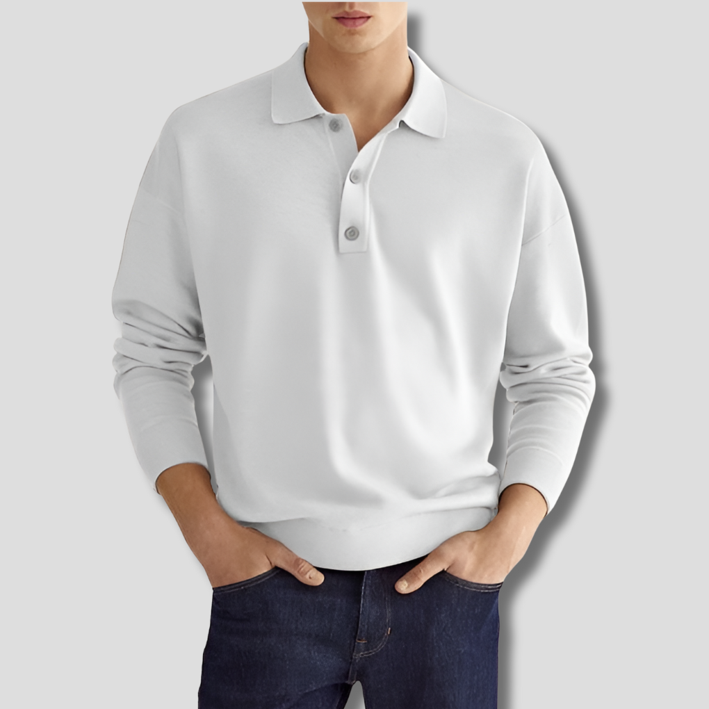 Moderne herre poloskjorte i bomull, en klassiker for enhver anledning. Perfekt for en stilren look.