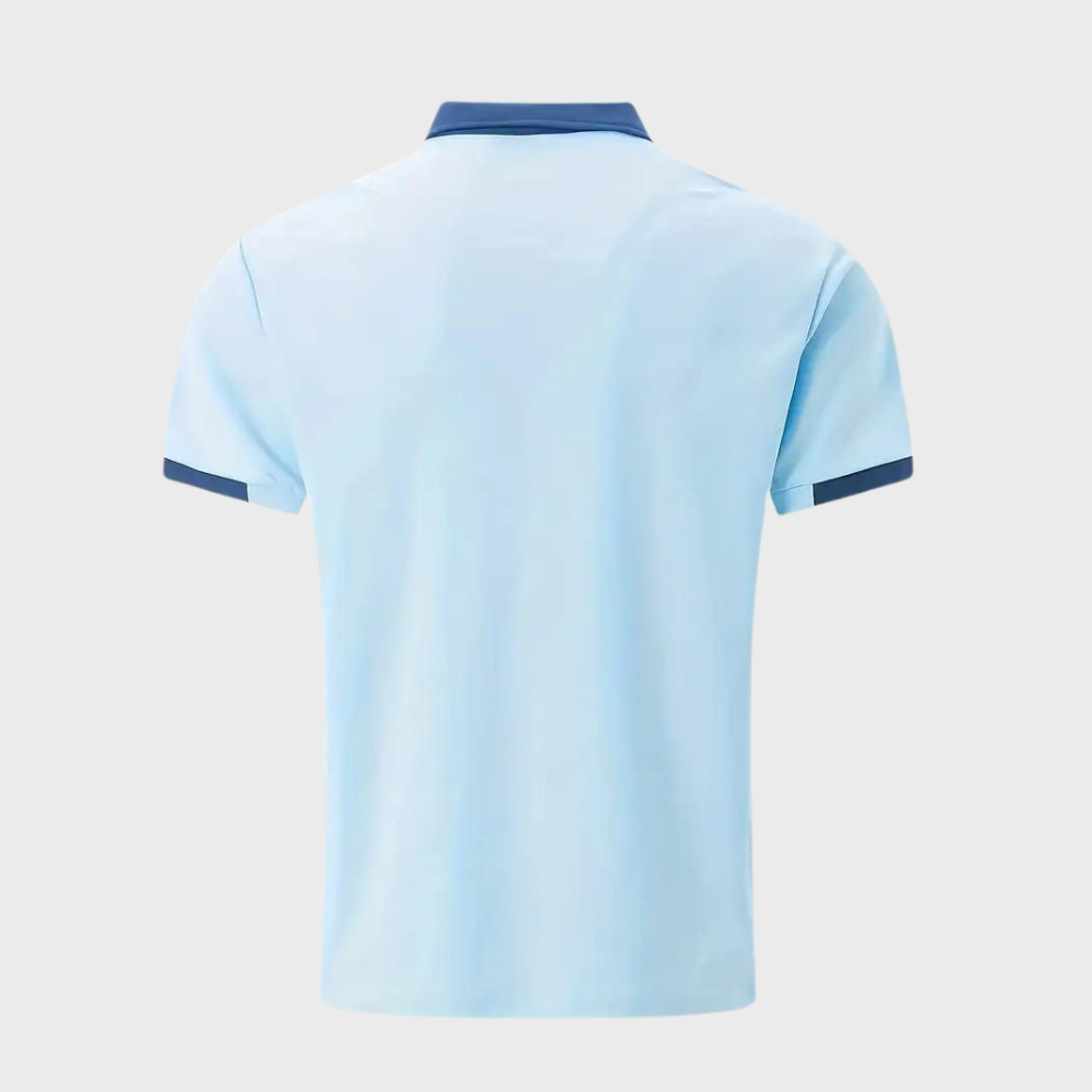 Herre poloskjorte i klassisk design. Pustende polyester for sommer, fritid og stilfull hverdag.