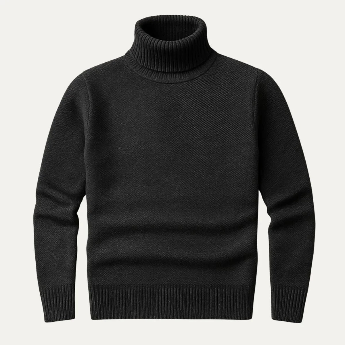 Grå høyhalsgenser for menn. Allsidig og tidløs turtleneck som passer til enhver anledning.