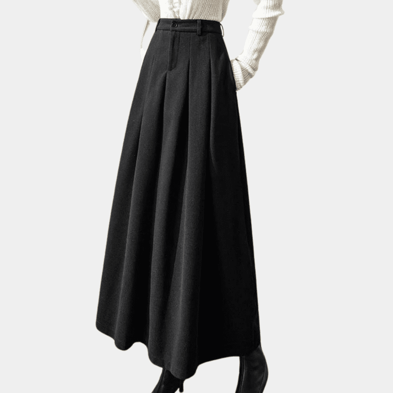 Tidløst metallisk dameskjørt, en trendsettende klassiker. Komfortabelt og elegant for moderne kvinners garderober.