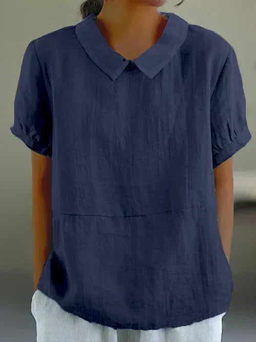 Tidløs solid farge dame topp, perfekt for en elegant og avslappet hverdagslook. Komfortabel.