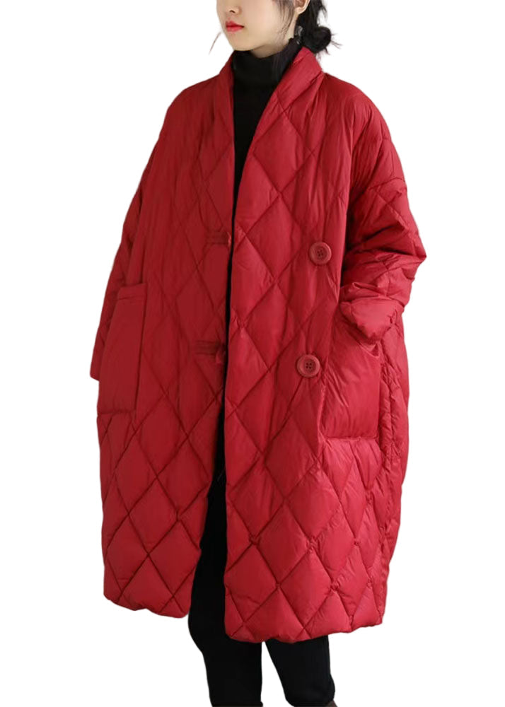 Klassisk varm dame vinterjakke med stativkrage og store lommer, perfekt for høst og vinter.