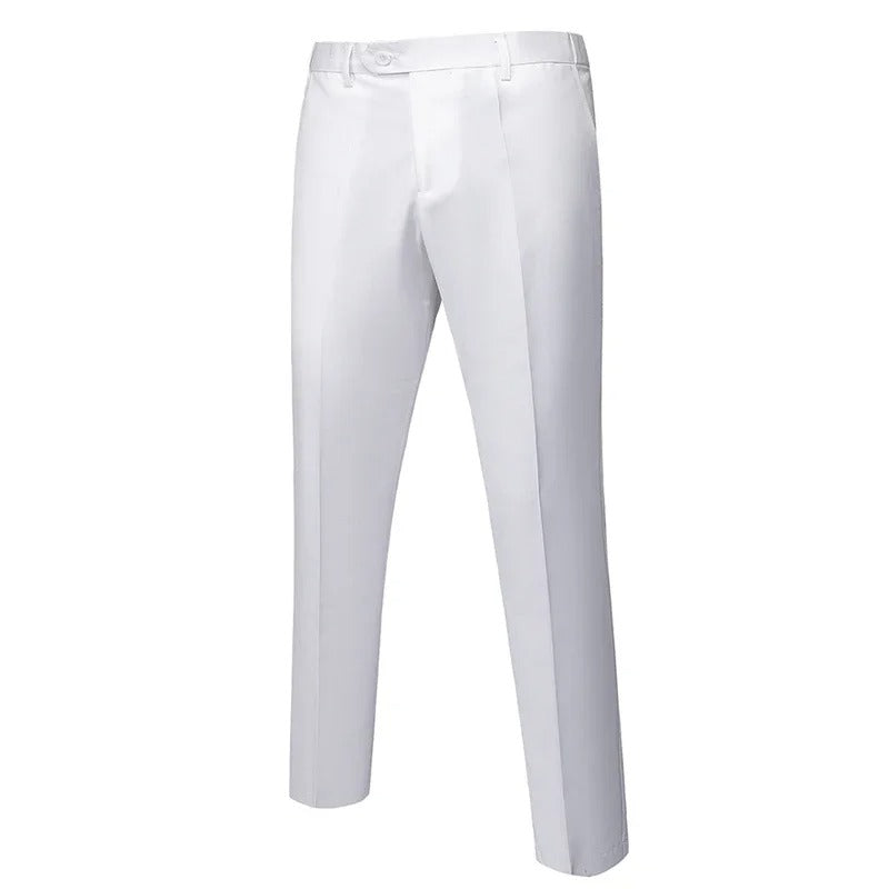 Menns formelle dressbukser for kontor og fest, fremhever elegant stil og allsidighet i et tidløst design.
