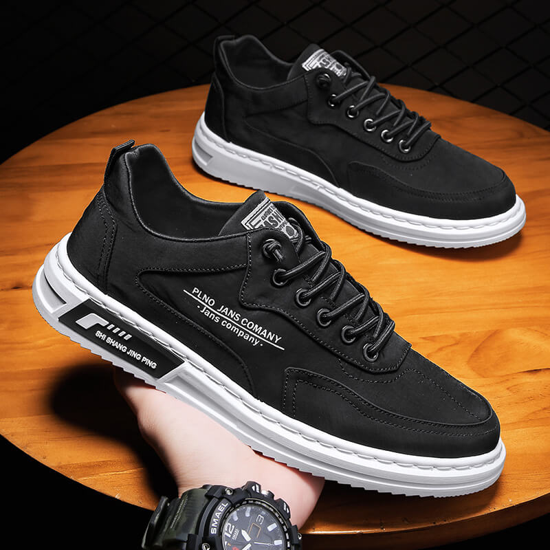 Grønne herresneakers med fokus på komfort og hverdagsbruk. Stilrene fritidssko, også egnet som ortopediske sko.