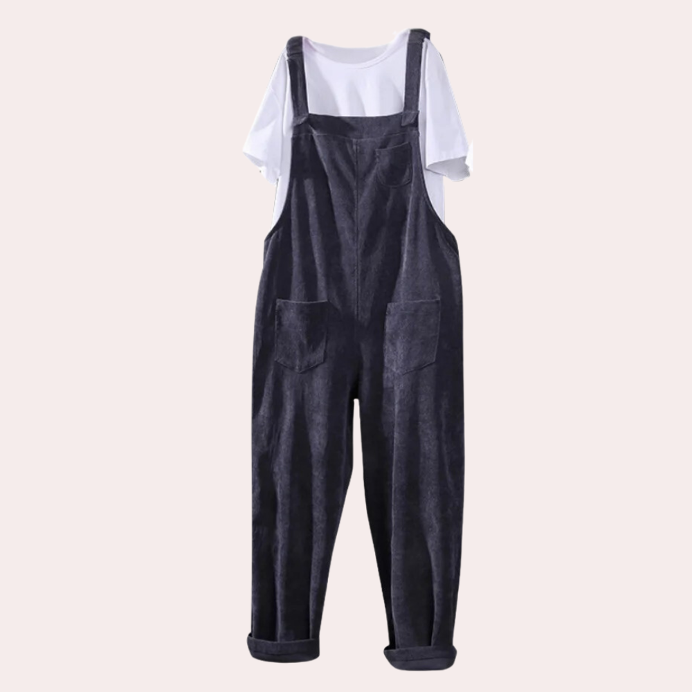 Stilfull sommerjumpsuit for kvinner, med løs passform for maksimal komfort. Ideell som trendy vårklær.