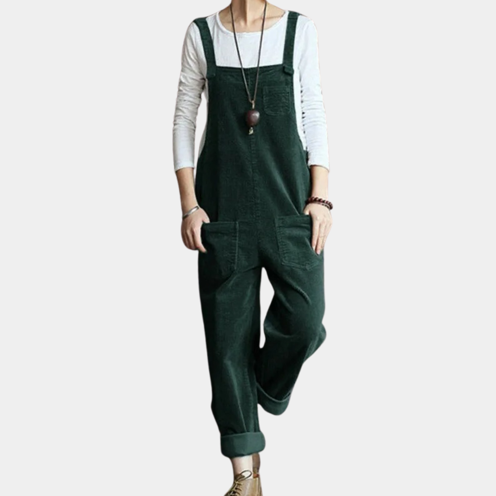 Moderne dame jumpsuit med løs passform for optimal komfort. En elegant og trendy heldress for vår og sommer.