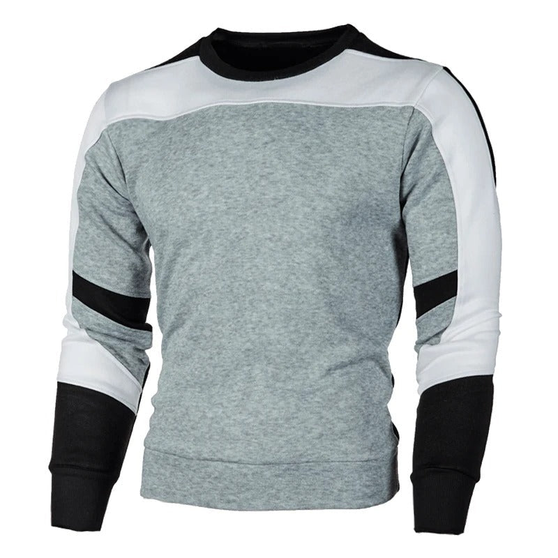 Komfortabel herre sweatshirt med rund hals i mykt stoff. Perfekt for uformell hverdagsstil og herremote.
