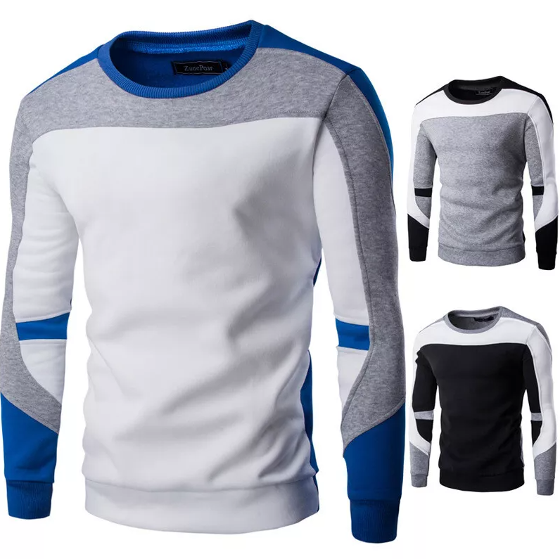 Høykvalitets herre sweatshirt med rund hals, designet for maksimal komfort og holdbarhet.