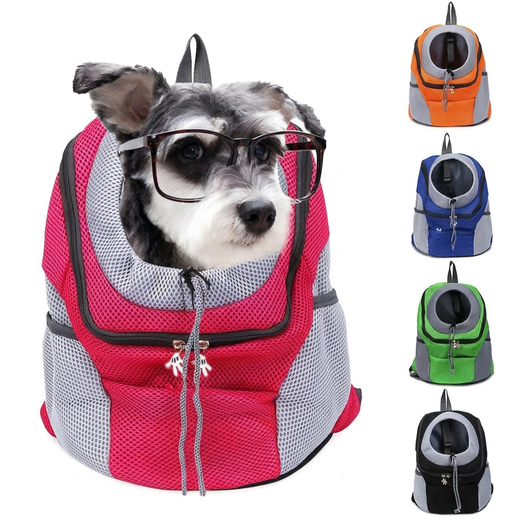 Ergonomisk kjæledyrbærer ryggsekk som gjør det lett å ta med hund eller katt på tur og eventyr.