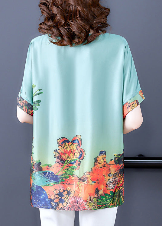 Moderne kvinnebluse med komfortabel O-hals og kortermet design. Elegant og romslig, perfekt for alle anledninger.
