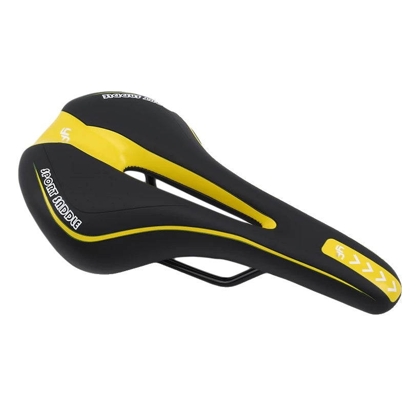 Komfortabel og ventilert sykkelsadel med hulrom; perfekt for sykling og lange turer.