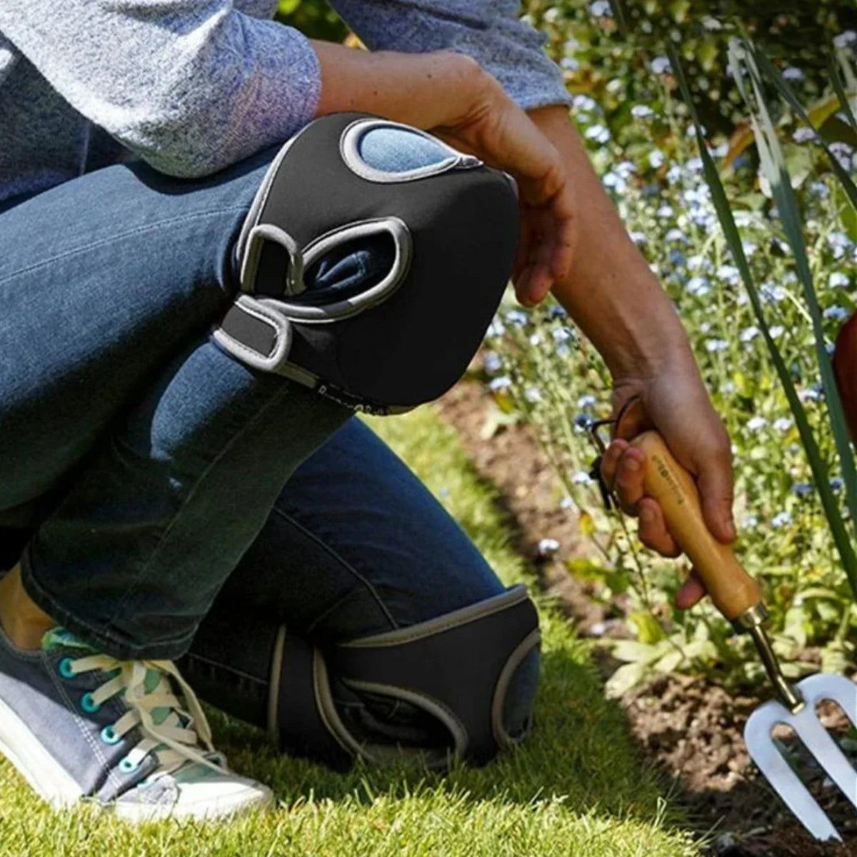 Robuste hageknebeskyttere med ergonomisk design, perfekt for planting, luking og annet hagearbeid.