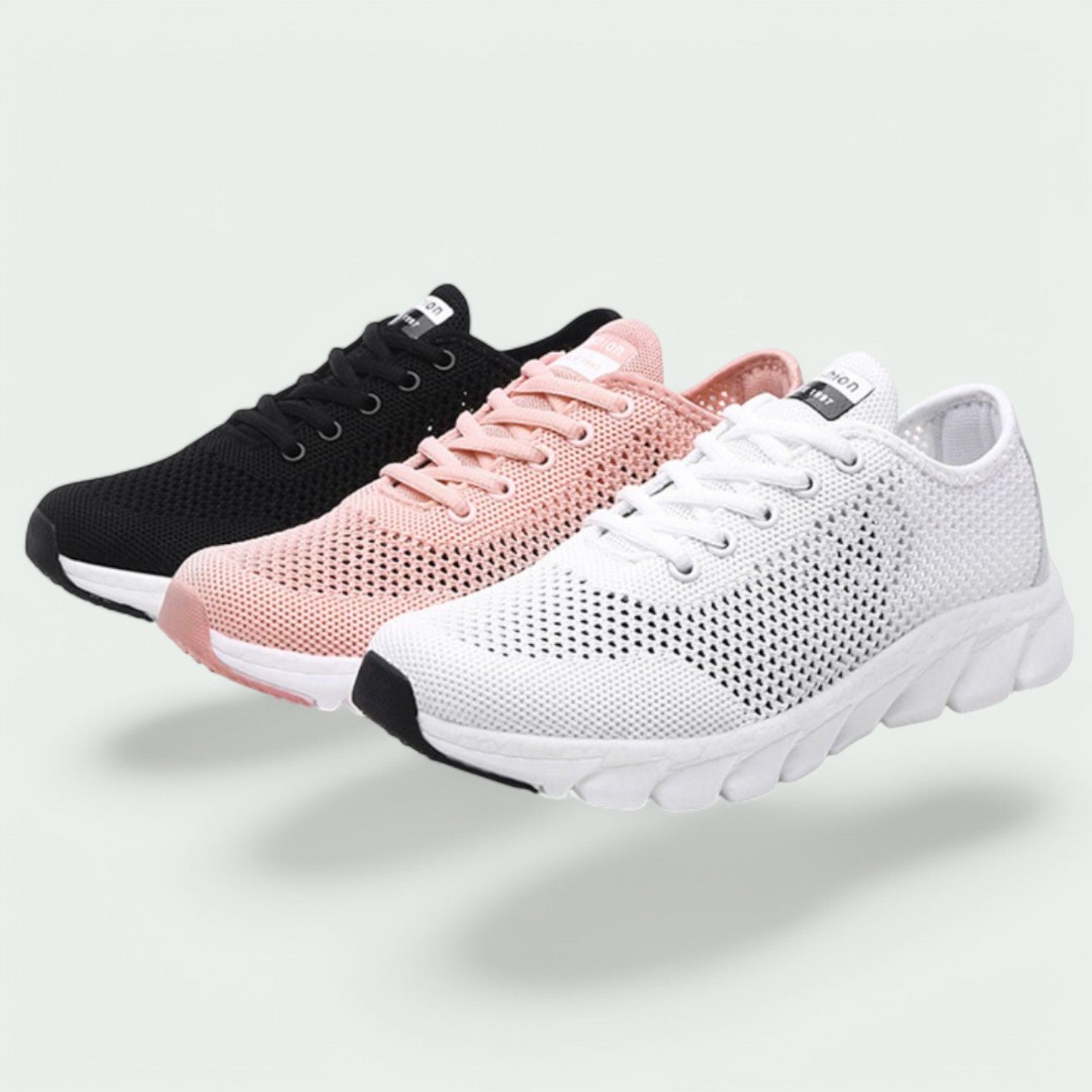 Funksjonelle fritidssneakers for kvinner, designet for suveren støtte og lettvektsfølelse.