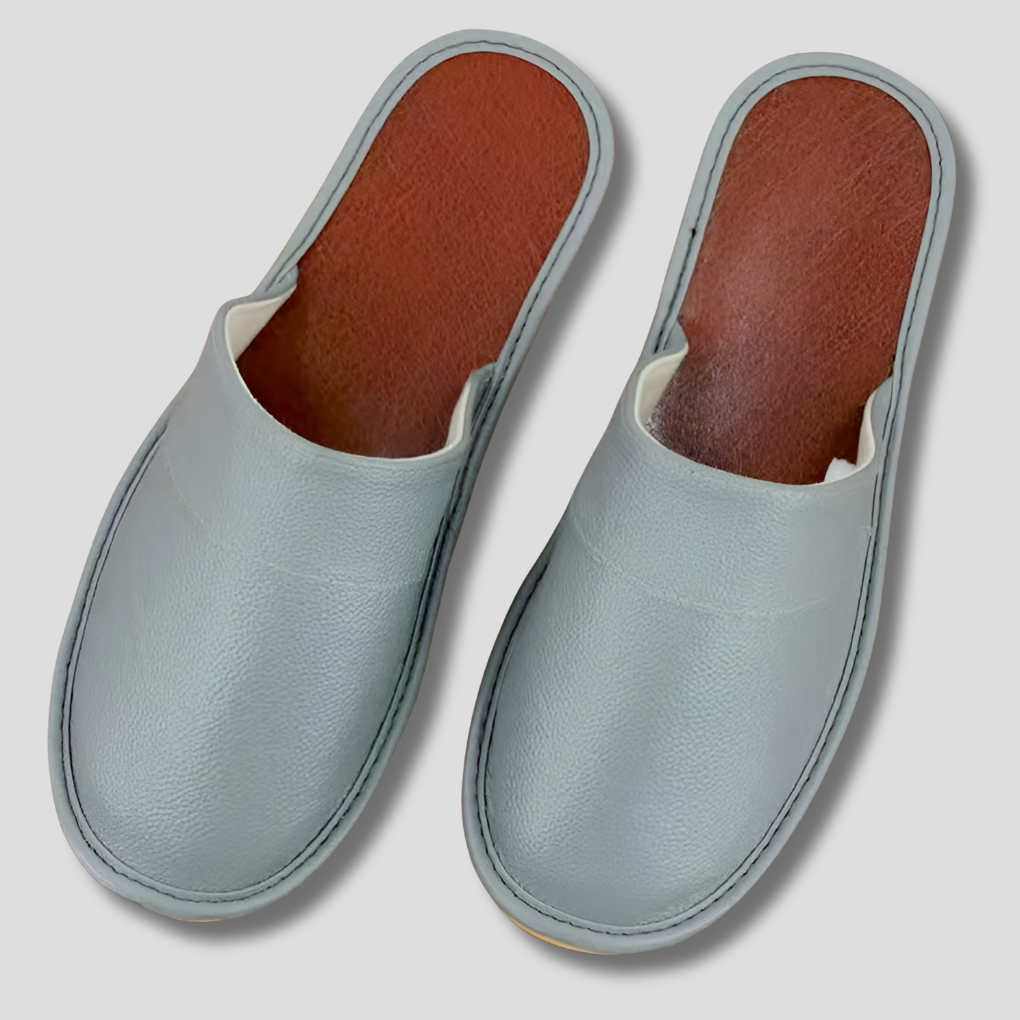 Komfortable herresandaler: Ergonomiske innesko til menn med sklisikker såle, egnet som hjemmesko og tøfler.