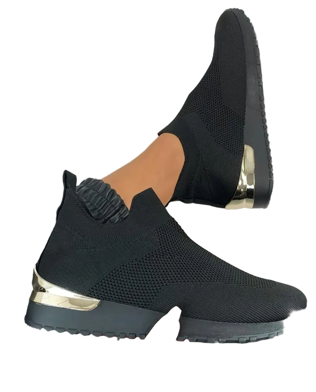 Komfortable slip-on joggesko for kvinner. Moderne design, lette og elegante damesko for casual stil, vår og høst.
