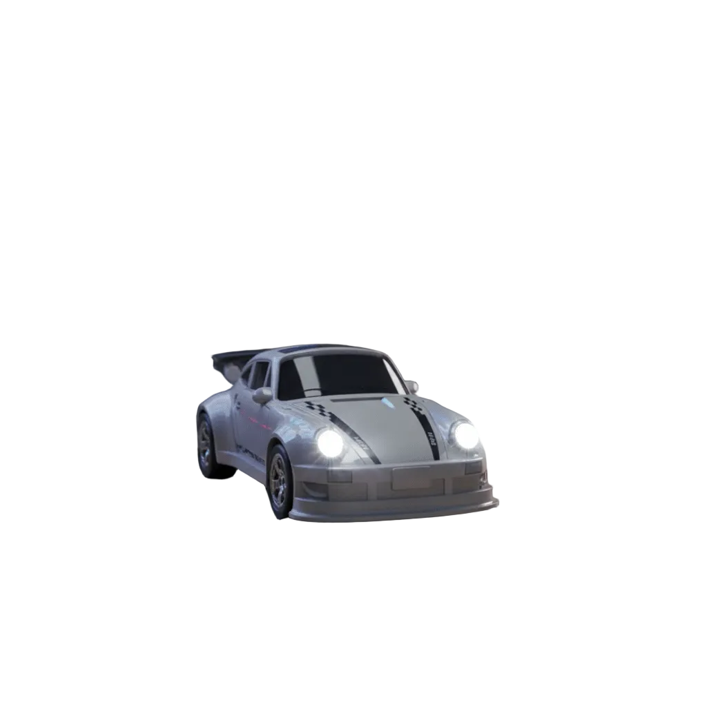 Kompakt 1:64 RC driftbil med fjernkontroll for presis kjøring. Perfekt for RC-entusiaster.