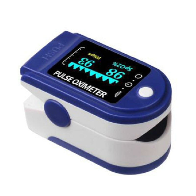 Kompakt digitalt fingertupp pulsoksymeter for nøyaktig måling av oksygenmetning og puls. Perfekt for hjemmebruk.
