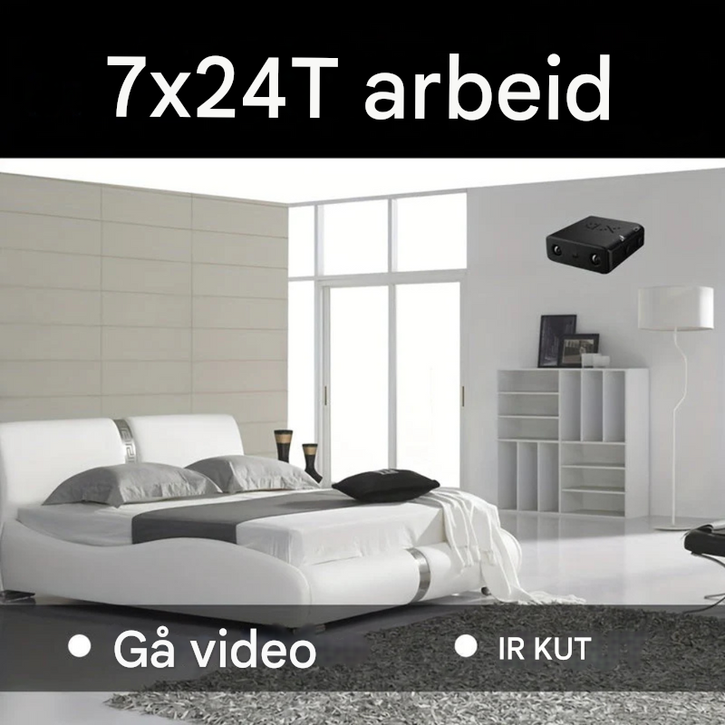 Trådløst Full HD minikamera med enkel WiFi-tilkobling, for fjernovervåking og økt sikkerhet.
