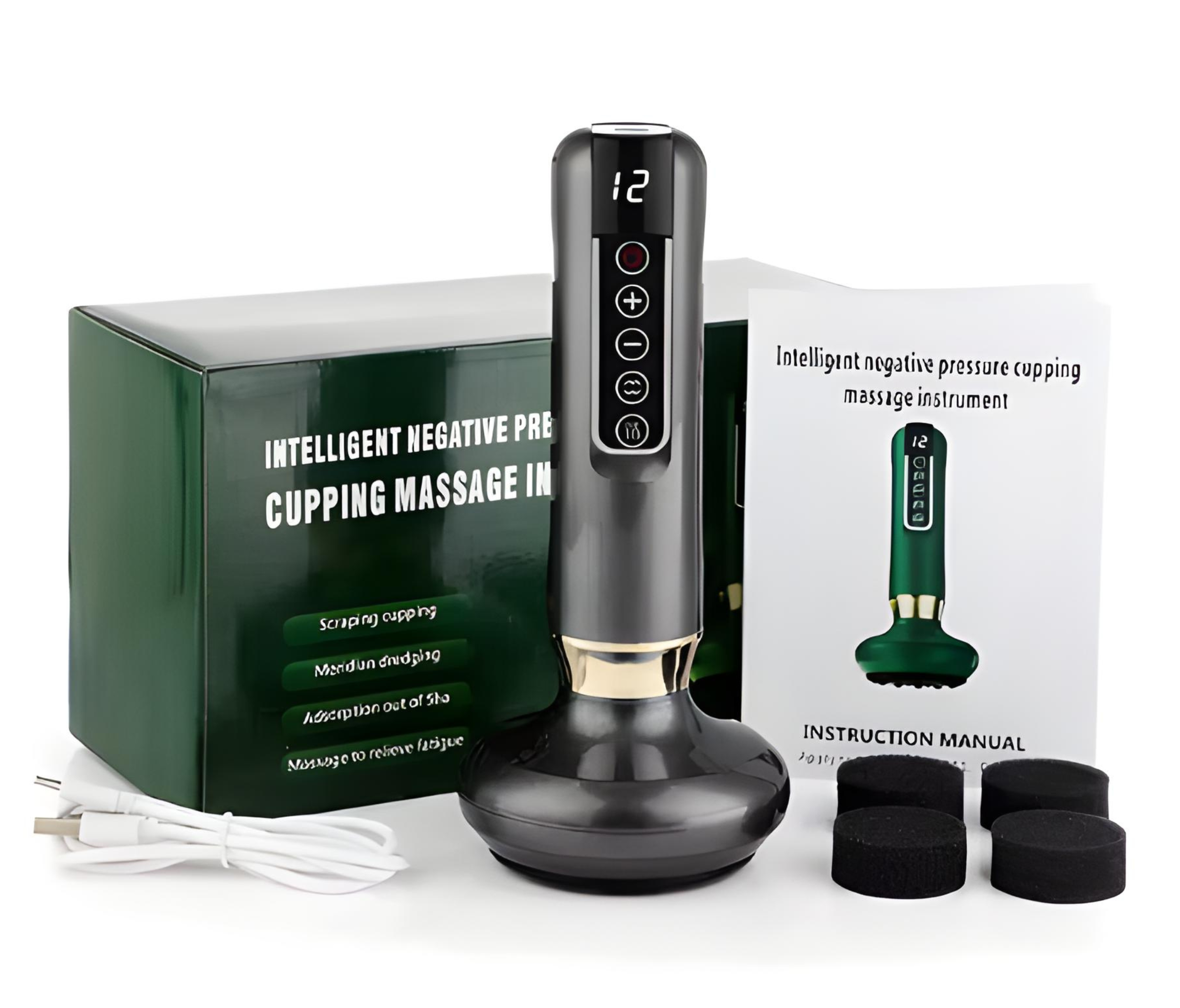 Hudpleie kupping enhet som reduserer cellulitter og forbedrer hudens utseende for velvære.