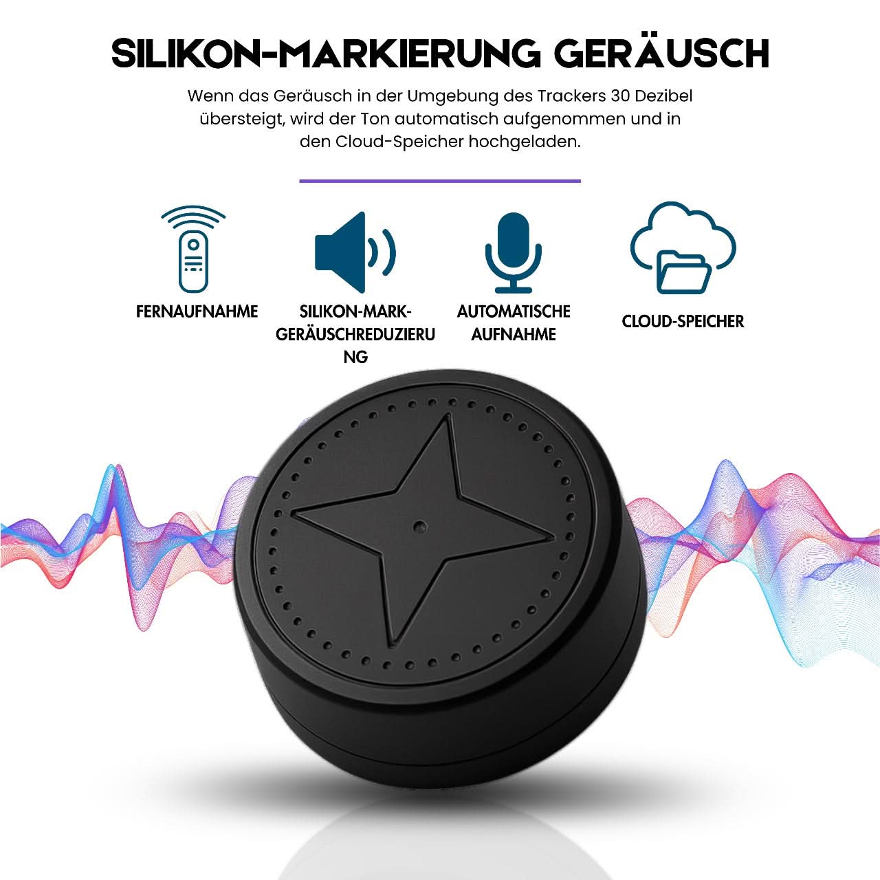 Liten magnetisk GPS-sporer; ideell for overvåking og sporing av verdisaker og eiendeler.