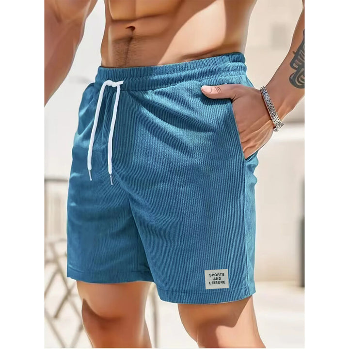 Kordfløyels shorts for menn, komfortabel og lettvektig, perfekt for sommerdager.