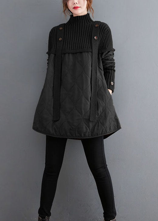 Moderne kvinners vintergenser med patchwork-design. Perfekt for lag-på-lag og en varm, stilig vinter.