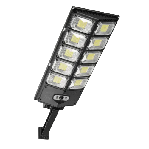 Kraftig 3000W solcellelampe for utendørsbelysning, perfekt for hage og innkjørsel. Værbestandig LED-lys.