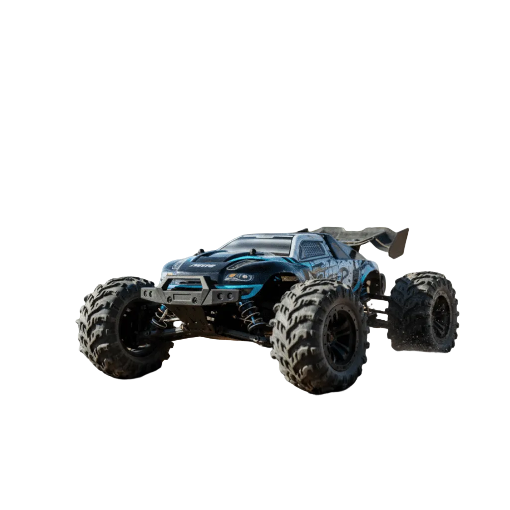 Kraftig elektrisk 4WD terrengbil med LED-lys for utendørs eventyr. Fjernstyrt RC bil for barn og voksne.