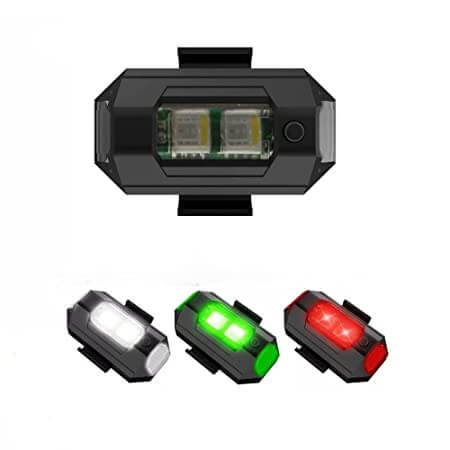 Sikkerhets-LED-lys for sykkel og motorsykkel. Synlighetsforbedring og kollisjonsforebygging.