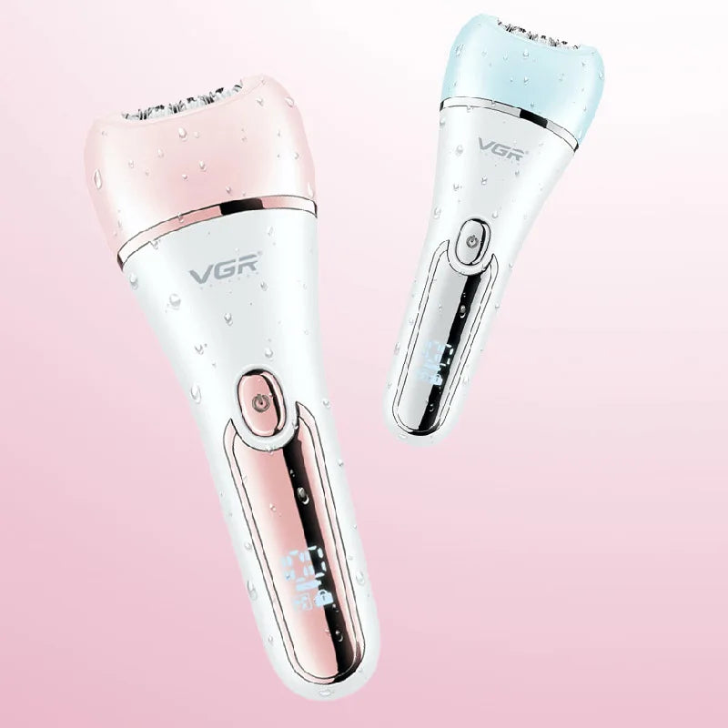 Oppladbar 6-i-1 kvinneepilator med USB-lading. Vanntett design, effektiv hårfjerning og hudpleie.