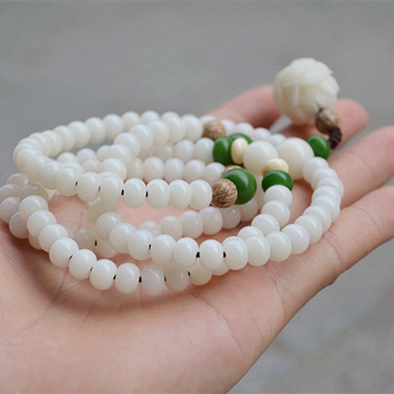 Åndelig Bodhi Lotus armbånd for kvinner. Stilfullt perlesmykke som fremmer fred, yoga og bevissthet.