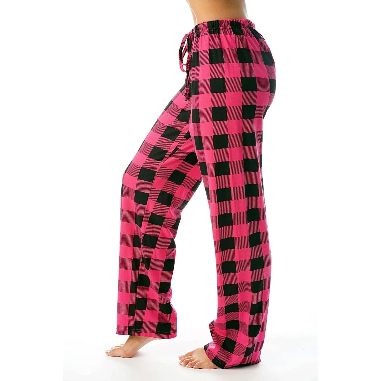Klassiske rutete pyjamasbukser til damer, kombinerer mote med uovertruffen komfort.