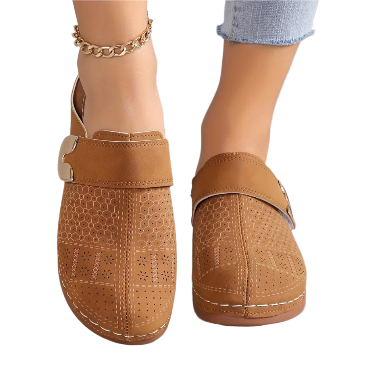 Kvinner slip-on kilesandaler, elegante damesko for sommer og hverdag.