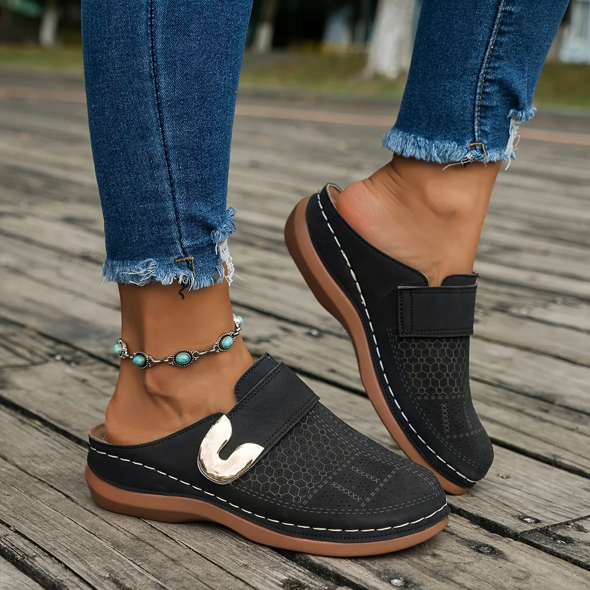 Allsidige kvinner slip-on sandaler, perfekt hverdagssko eller elegant fottøy for sommer.