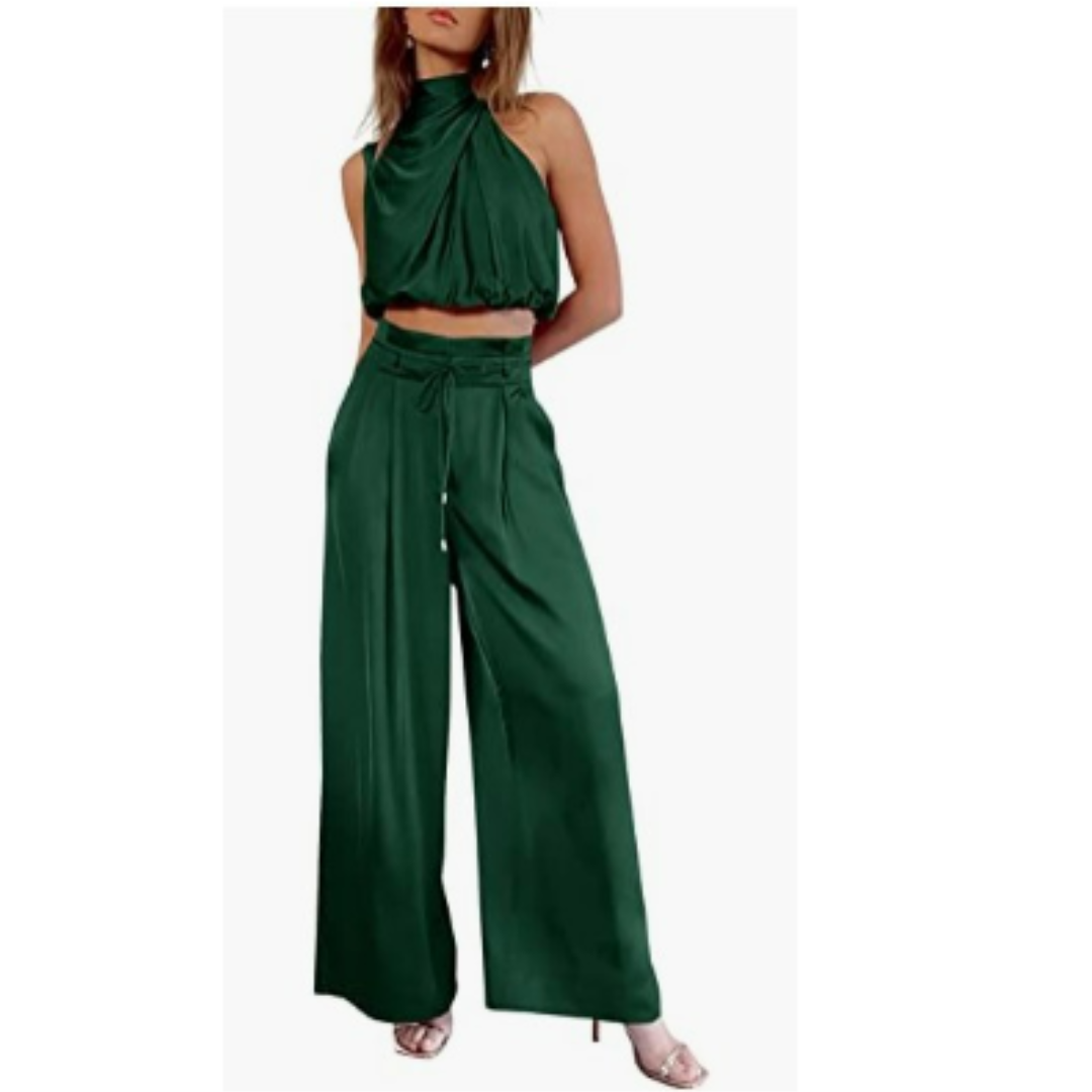 Komfortabel sommer jumpsuit for kvinner med lett og luftig design. Perfekt for en avslappet, men elegant look.