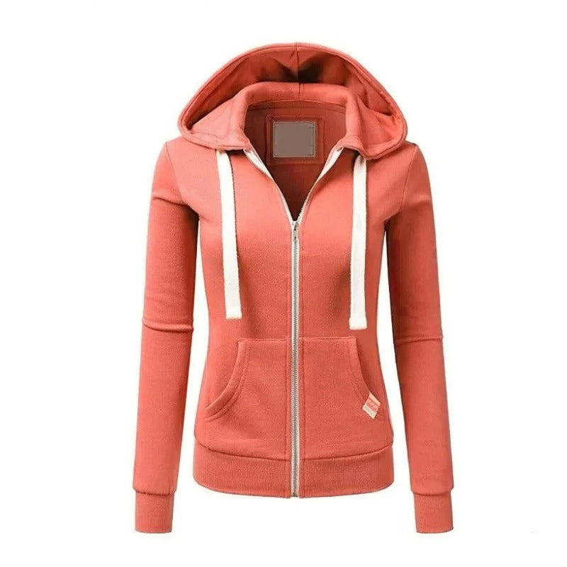 Kvinner sporty jakke for trening og aktiv livsstil. Komfortabel og allsidig glidelåsjakke i stilrent design.