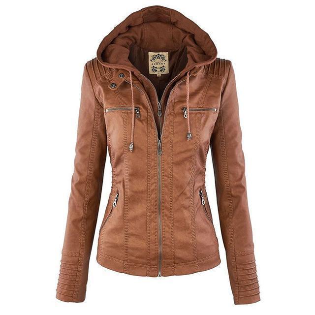 Stilig gotisk jakke for kvinner i svart, et allsidig ytterplagg for vår og høst. Perfekt for edgy, casual stil.